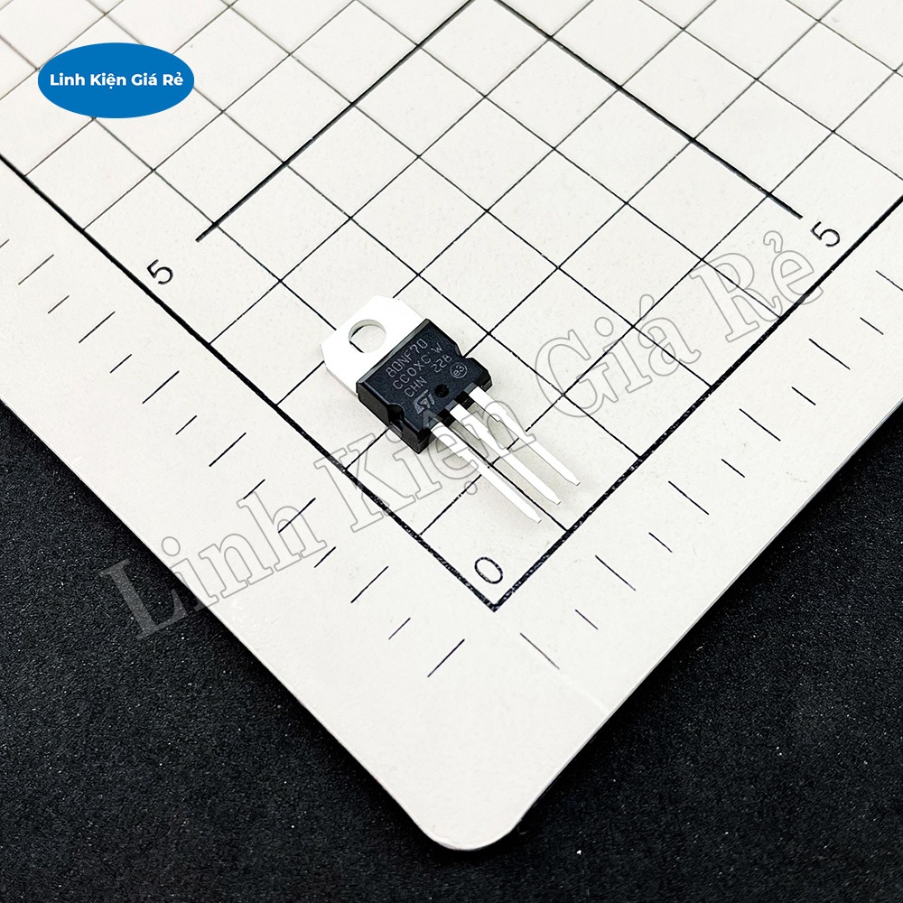 Bộ 3 Chiếc MOSFET 80NF70 N-CH 80A 70V TO220 (Chính Hãng)