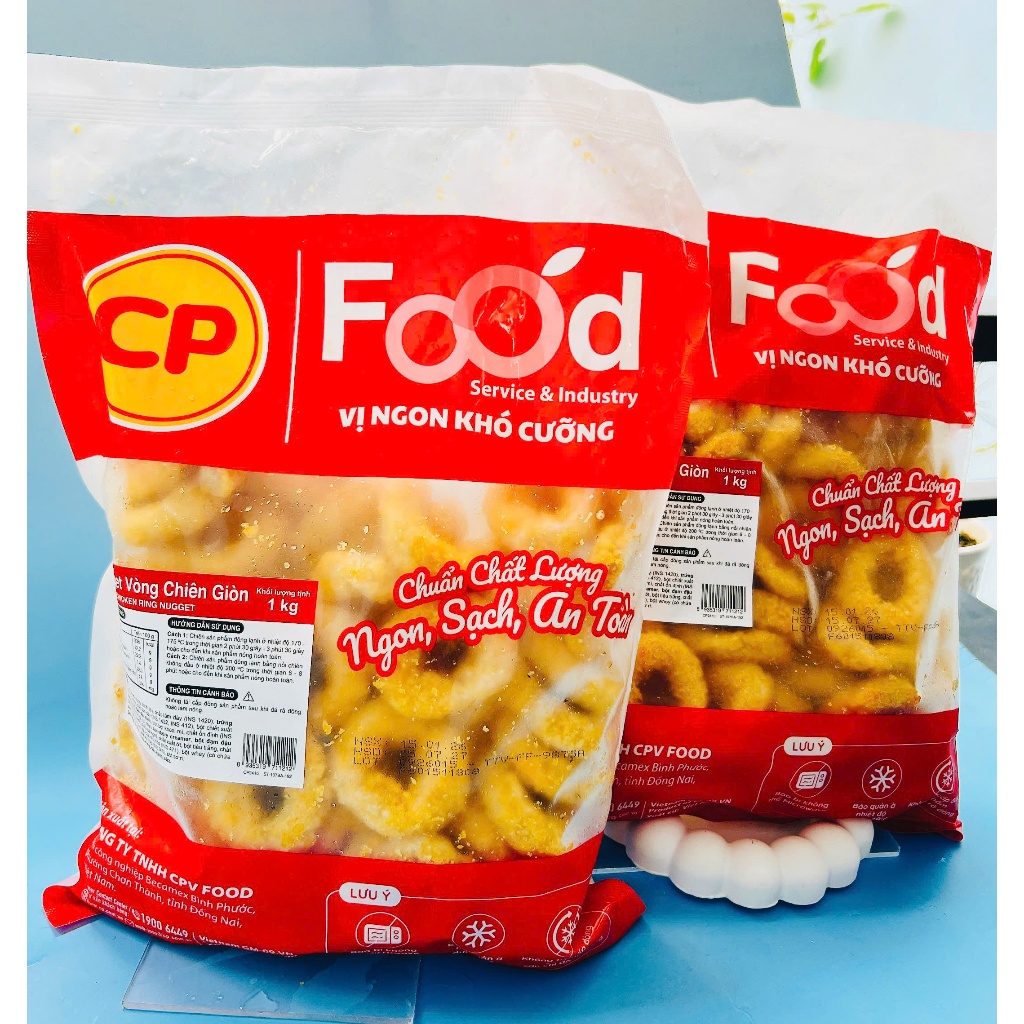 Gà Vòng ( Gà Nugget) cắt khoanh chiên giòn, ngon