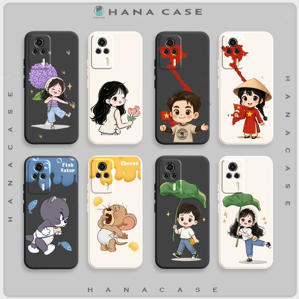 Ốp lưng Xiaomi Redmi K60E, Cạnh vuông, dẻo, cute