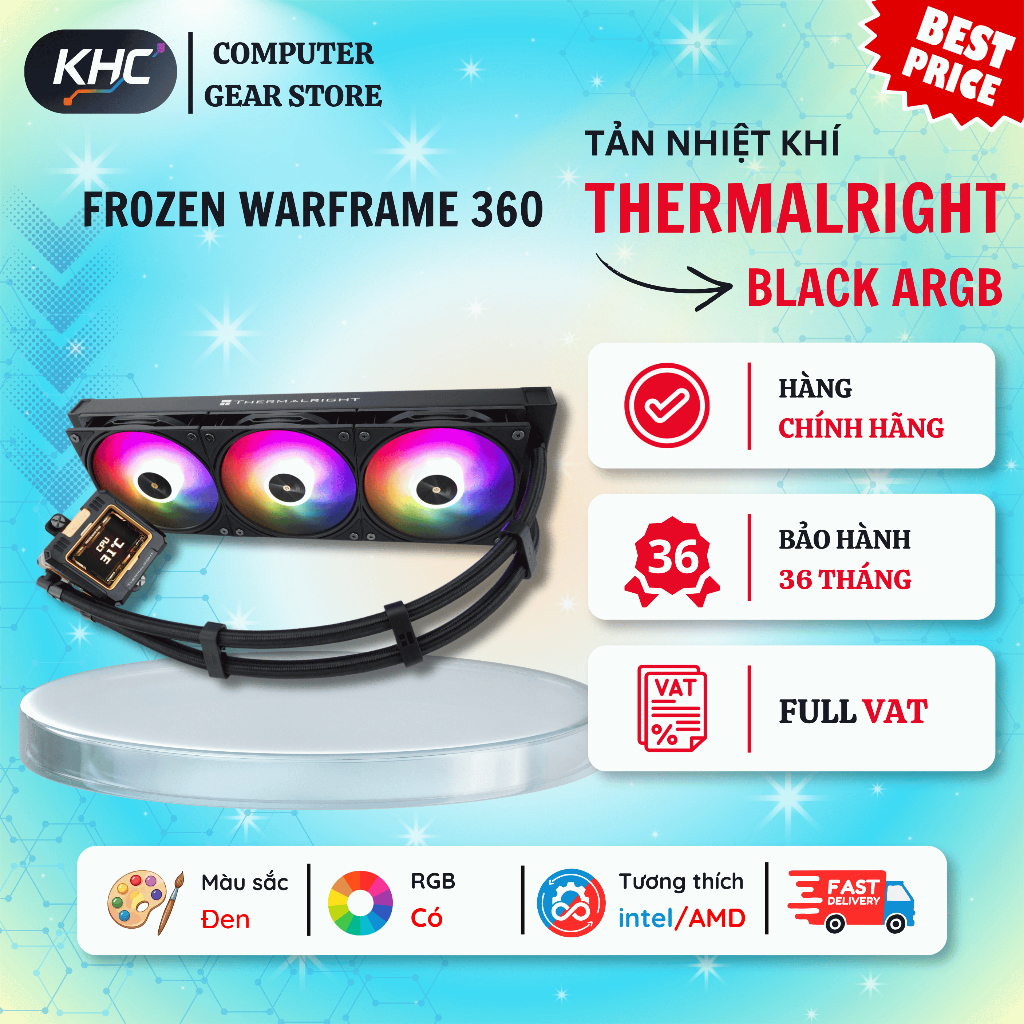 Tản nhiệt nước Thermalright Frozen Warframe 360 ARGB (Full VAT)