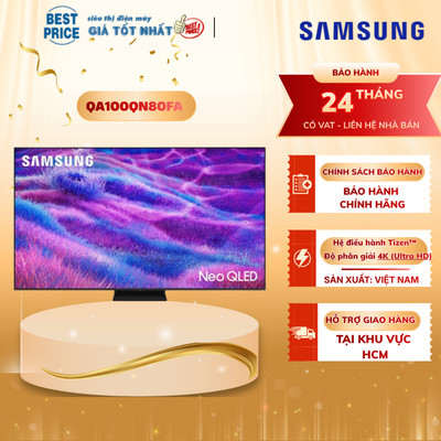 QA100QN80FA Smart Tivi Samsung Neo QLED 100 inch 4K HDR+, Dolby Atmos, AI Gen2, 2025 | 100QN80FA