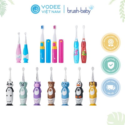 Brush-Baby Bàn chải điện sóng âm nhiều loại cho bé - WildOnes/KidzSonic/GoKidz/BabySonic