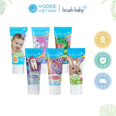 Brush-Baby Kem đánh răng có Fluoride cho bé ở mọi độ tuổi 50ml