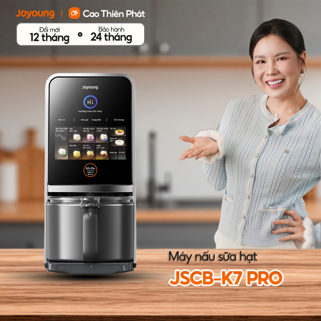 Máy Nấu Sữa Hạt Đa Năng Làm Sạch Tự Động Joyoung JSCB-K7 PRO | 11 Chức Năng