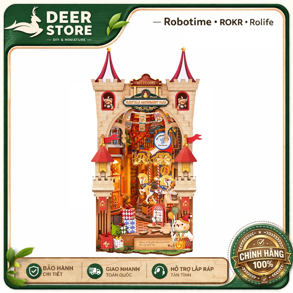 Mô hình Book Nook DIY Rolife Fairytale Amusement Park TGB17 – Công viên giải trí cổ tích DEER STORE