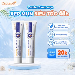 Combo 2 Kem Chấm Giảm Mụn Giảm Sưng Viêm, Mờ Thâm Sẹo Thế Hệ Mới Decumar ProMax 15g - DPM2K