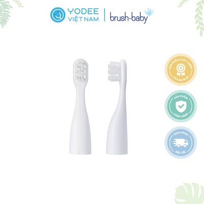 Brush-Baby Bộ 2 đầu bàn chải thay thế tiện dụng cho bàn chải điện GoKidz (Từ 3 tuổi)