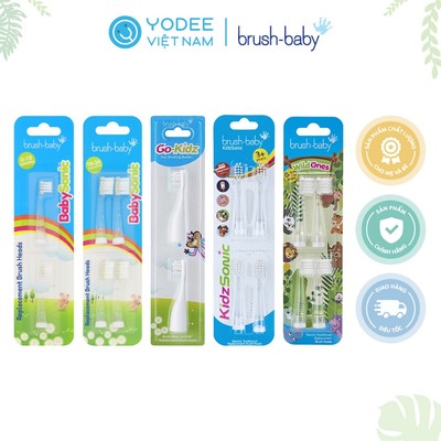 Brush-Baby Đầu bàn chải thay thế các loại bàn chải điện cho bé - WildOnes/KidzSonic/GoKidz/BabySonic