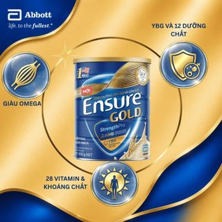 Sữa Bột Ensure Gold Abbott (HMB) 850g/800g Hương Lúa Mạch