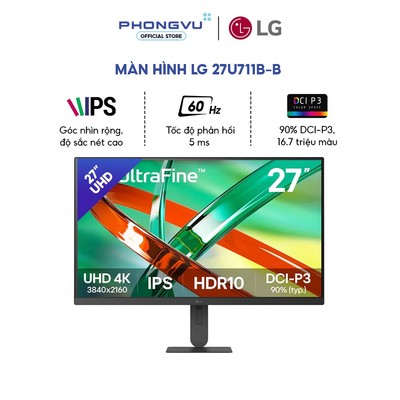 Màn Hình LG UltraFine 27U711B-B 27 inch - 4K UHD - IPS 60Hz - HDR10 - Bảo Hành 24 Tháng
