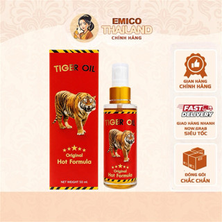 Dầu Xịt Cao Hổ Đỏ Tiger Oil Original Hot Formula Green Seven Thái Lan 50ml