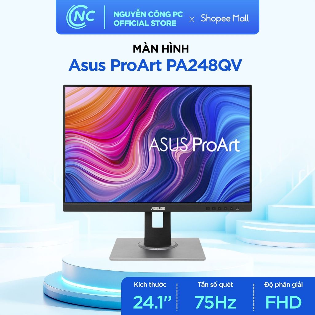 Màn hình đồ họa ASUS ProArt PA248QV - 24.1 inch FHD, IPS - BH chính hãng 36 tháng