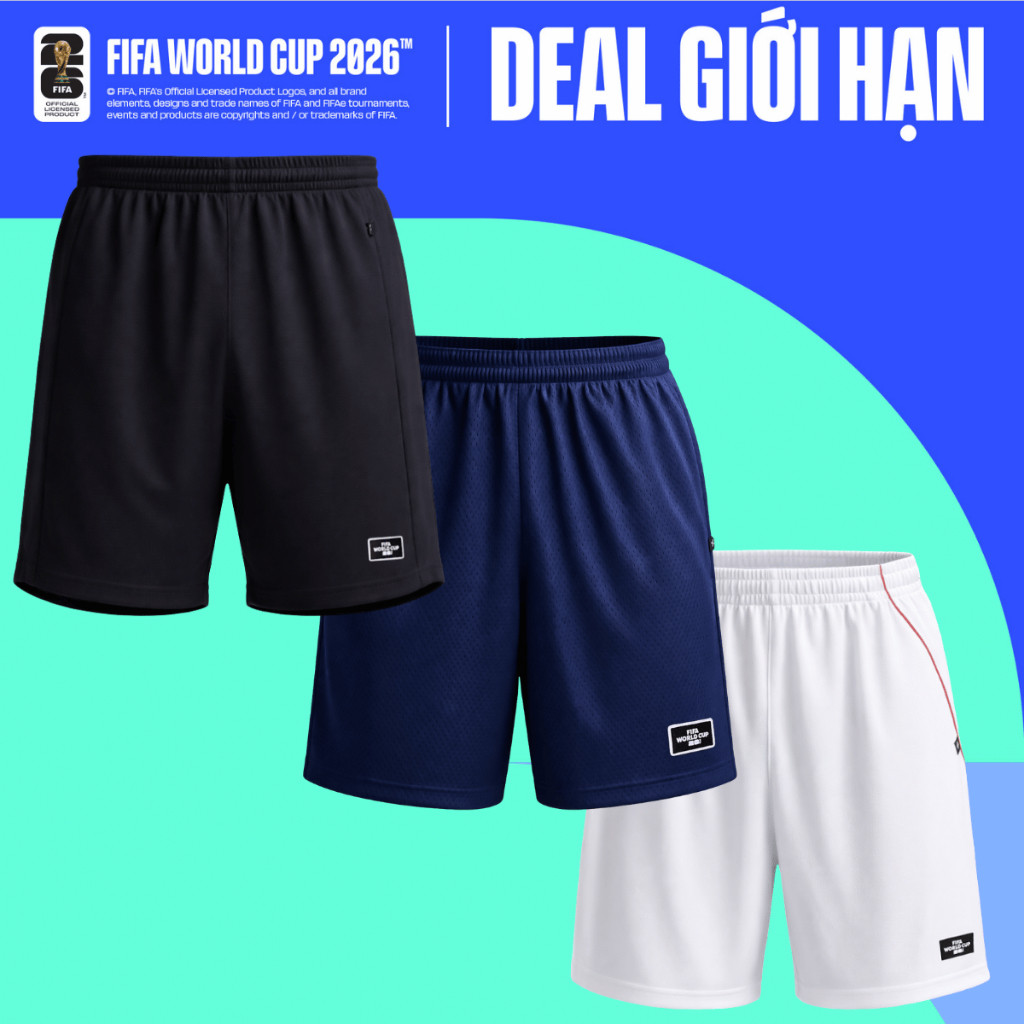 [VOUCHER 45%]BST Quần short thể thao bóng đá nam Exdry World Cup thoải mái, thoáng khí, thấm hút tốt COOLMATE