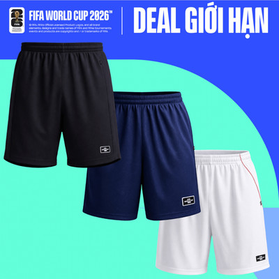 [GIÁ SỐC]BST Quần short thể thao bóng đá nam Exdry World Cup thoải mái, thoáng khí, thấm hút tốt COOLMATE