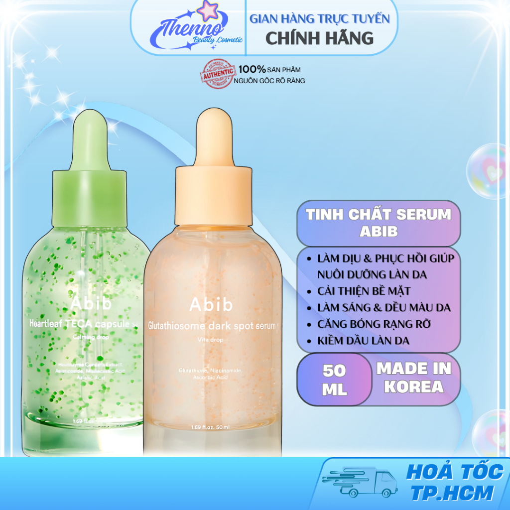 Tinh Chất Dưỡng Trắng Phục Hồi Abib Glutathiosome & Heartleaf Teca Serum 50ml