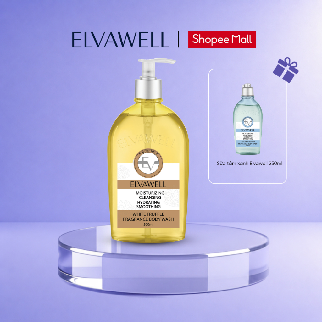 [MUA 1 TẶNG 1] Sữa Tắm Nước Hoa Nấm Truffle Elvawell 500ml - TẶNG 1 Sữa Tắm Nước Hoa Elvawell 250ml