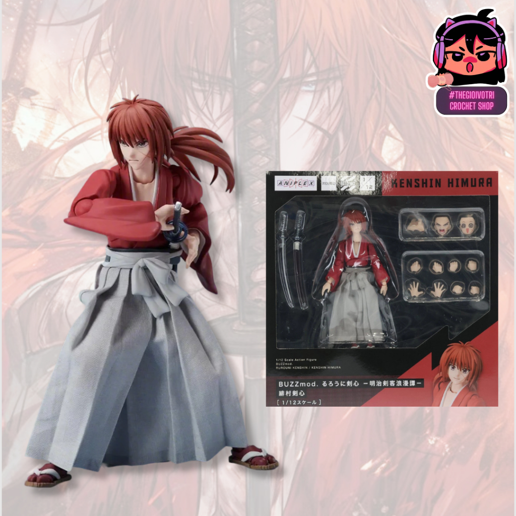 ANIPLEX BUZZMOD (AUTHENTIC) HIGH QUALITY ACTION FIGURE "RUROUNI KENSHIN - LÃNG KHÁCH KENSHIN" (2ND -