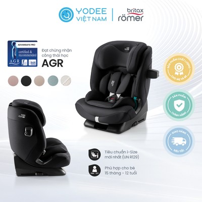 Britax Romer ADVANSAFIX PRO Ghế Ngồi Ô Tô Cho Bé Từ 15 Tháng - 12 Tuổi, Chuẩn An Toàn R129 (i-Size)