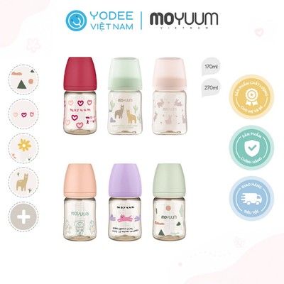 Moyuum Bình sữa PPSU cao cấp All in one cho bé