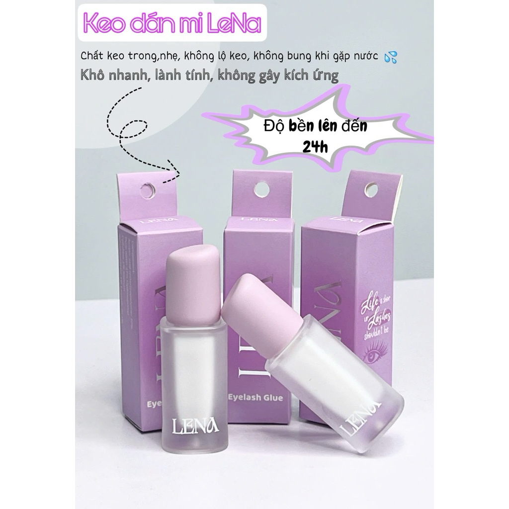 Keo Dán Mi Lena Eyelash Glue Nắp Tím