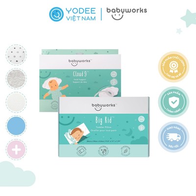Combo gối chống bẹt đầu + gối ngủ thoáng khí Babyworks
