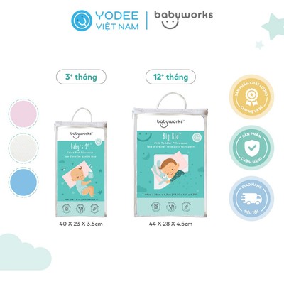 [VUI LÒNG CHỌN SIZE - QUÀ TẶNG] Vỏ gối ngủ thoáng khí Babyworks