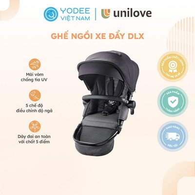 Unilove Ghế ngồi xe đẩy DLX cao cấp có dây đai an toàn cho bé