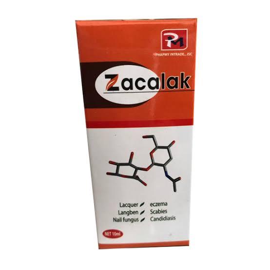 ZACALAK-HỖ TRỢ ĐIỀU TRỊ HẮC LÀO LANG BEN NẤM MÓNG GHẺ LỞ-NẤM CADINA ECZEMA