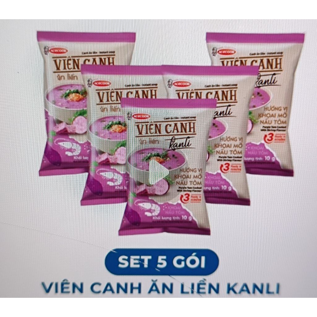 5 gói viên canh ăn liền khoai mở nấu tôm ACECOOK Viet Nam