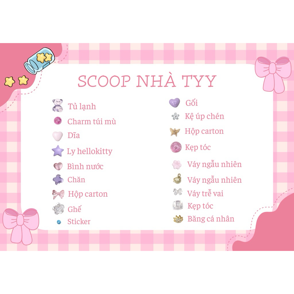 Scoop phụ kiện cho doll 16-17cm