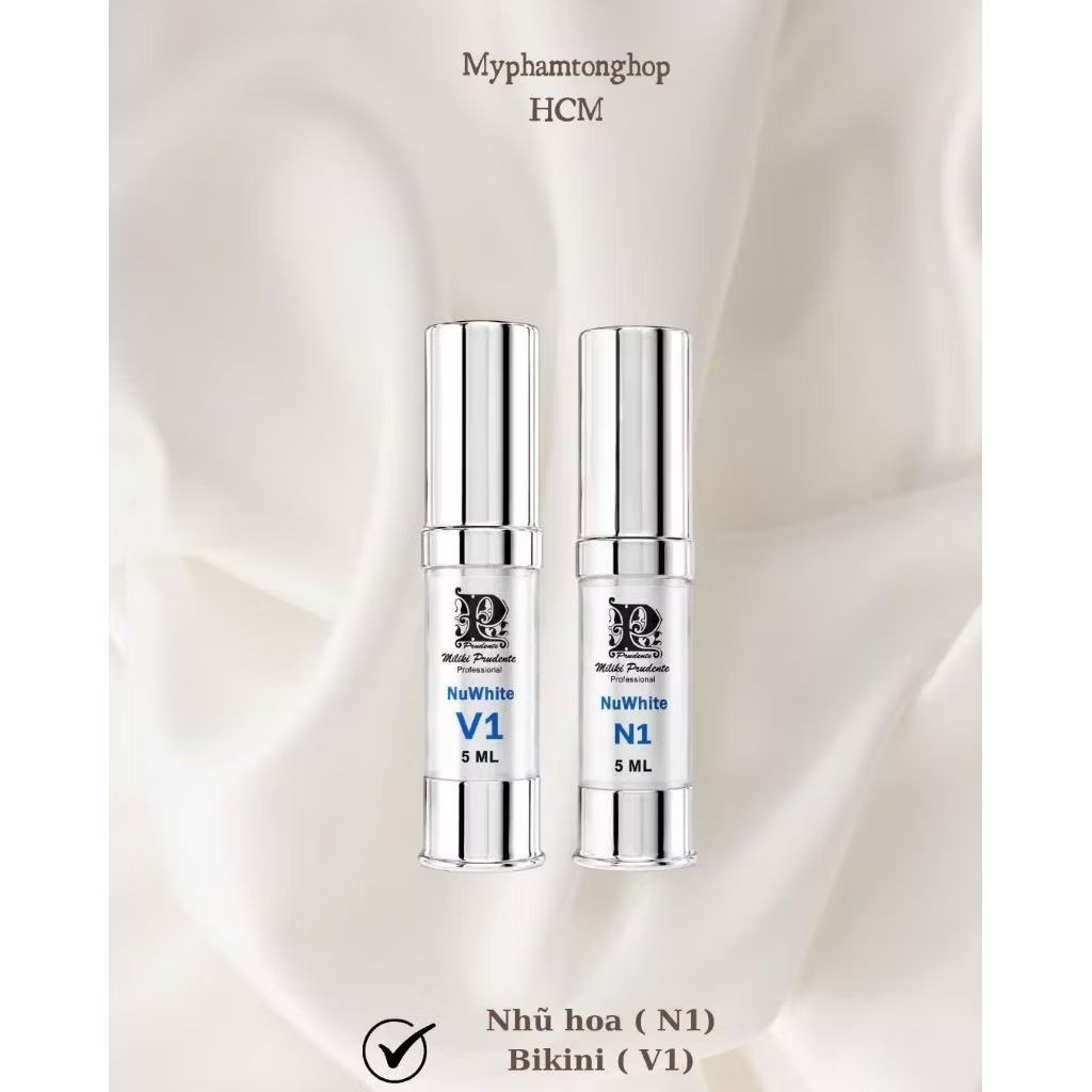 Kem Làm Hồng Tự Nhiên Nhũ Hoa N1 , Bikini V1 Nuwhite Alphawhite Mibiti Prudente