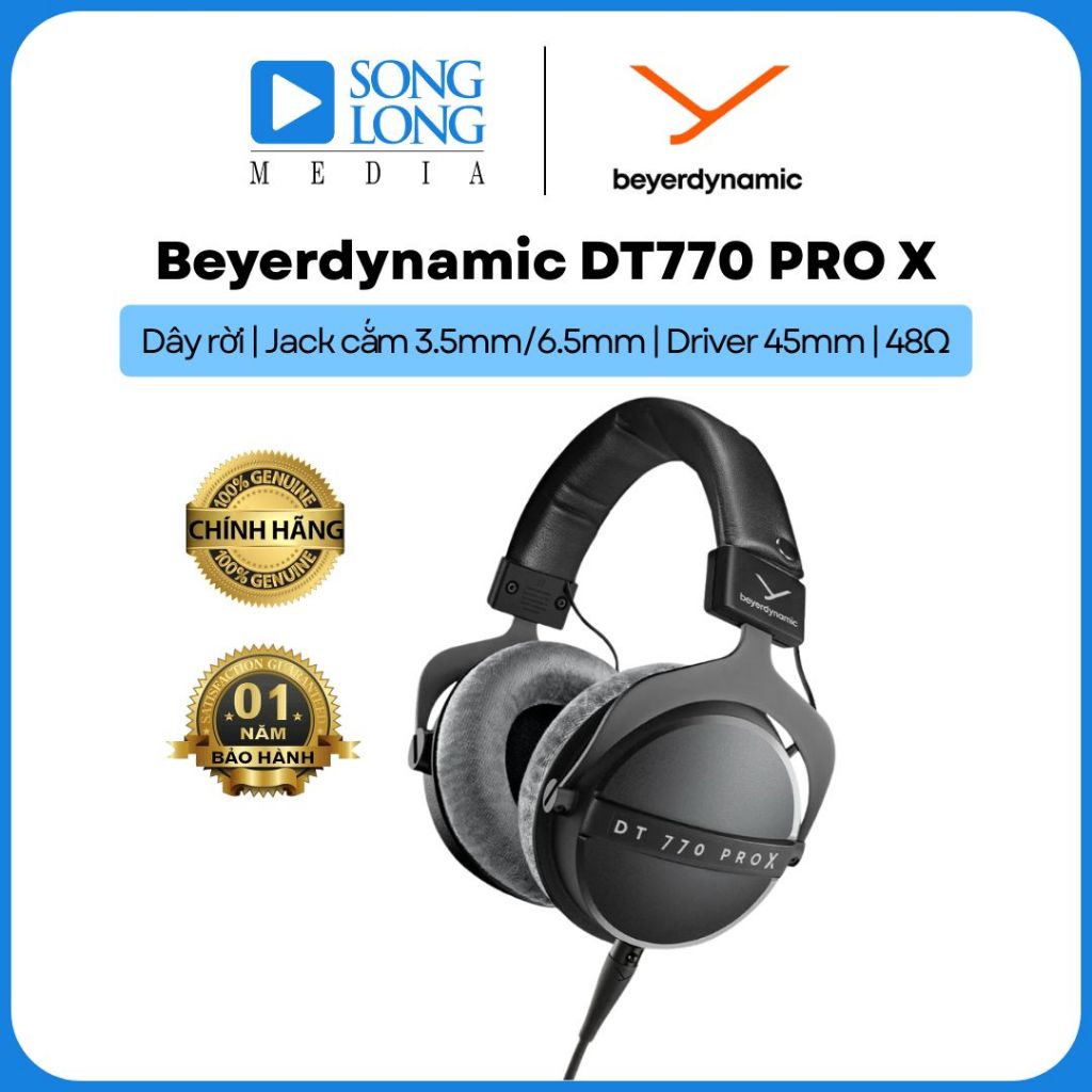 Tai nghe Beyerdynamic DT770 PRO X (48ohm) - Chính hãng phân phối