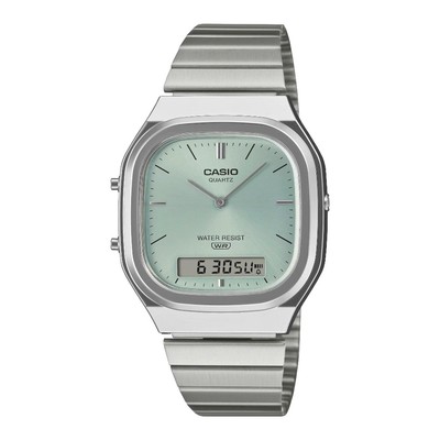Đồng Hồ Unisex Dây Thép Không Ghỉ Chính Hãng CASIO AQ-240E-2A