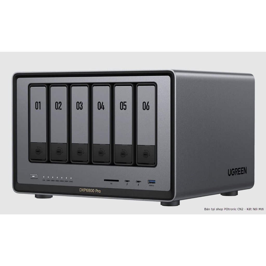UGREEN DXP6800 Pro – NAS 6 khay hiệu năng vượt trội với Intel Core i5-1235U