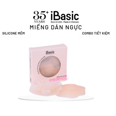 Hộp 3 Cặp dán đầu ngực silicone iBasic PK013