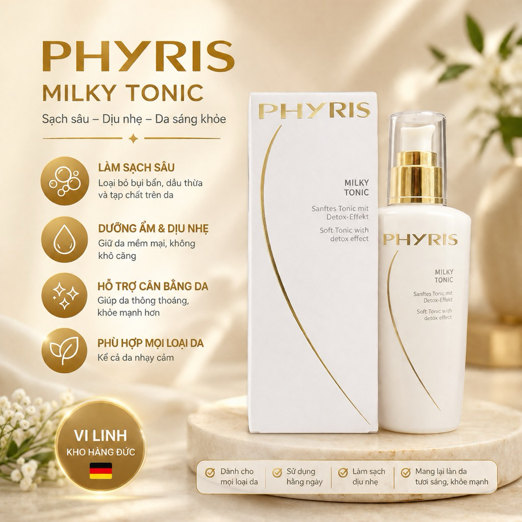 Phyris Milky Tonic - Nước hoa hồng dành cho da lão hóa, 200ml