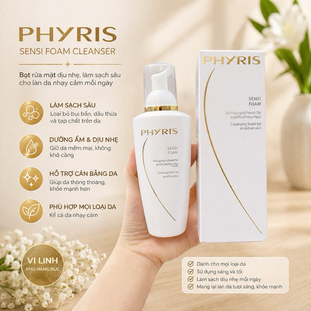 Sữa rửa mặt Phyris Sensi Foam  200ml