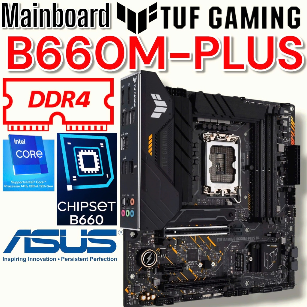 Mainboard ASUS TUF GAMING B660M - PLUS WiFi/D4 - 2nd Đẹp 98% - Rẻ Nhất Sàn - Bo Mạch Chủ