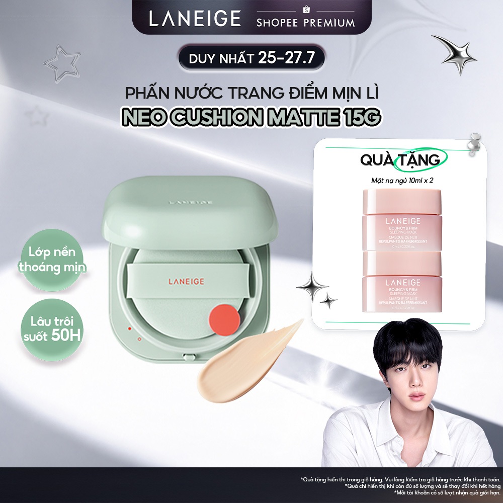 Phấn nước che phủ khuyết điểm Laneige Neo Cushion Matte SPF 46 PA++