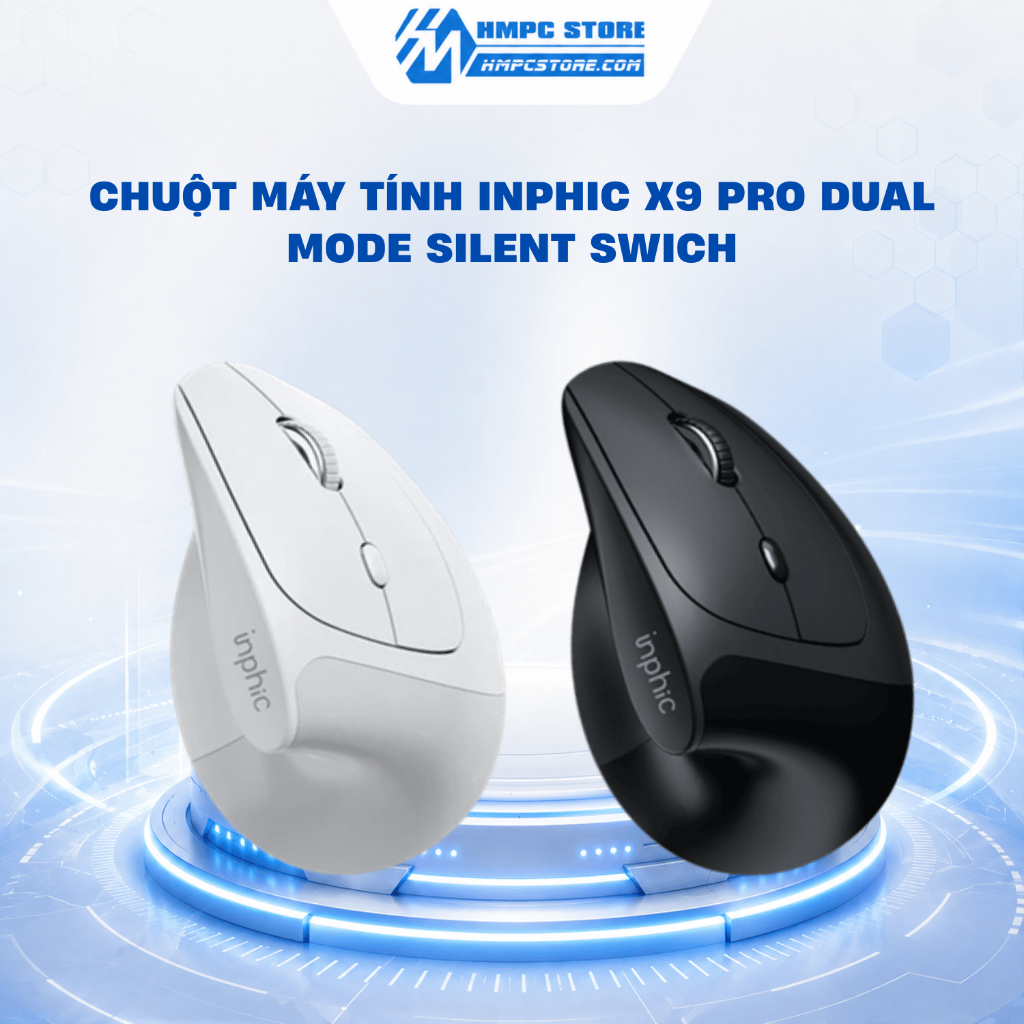 [ Hàng chính hãng ] Chuột máy tính INPHIC X9 Pro Dual Mode Silent Swich | Bảo hành 12 tháng