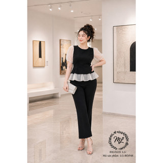 ✨🖤 BỘ ĐỒ BIGSIZE BD548 – THANH LỊCH, SANG TRỌNG, TÔN DÁNG ĐỈNH CAO 🖤✨