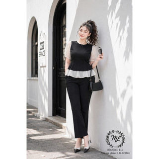 ✨🖤 BỘ ĐỒ BIGSIZE BD548 – THANH LỊCH, SANG TRỌNG, TÔN DÁNG ĐỈNH CAO 🖤✨