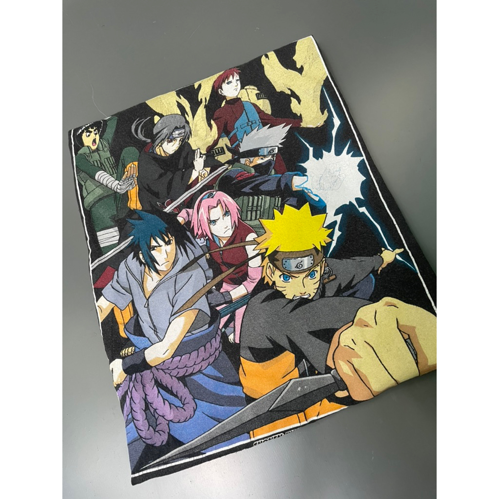 Áo thun Anime/Manga Naruto Shippuden 20th anniversary 2hand size M
