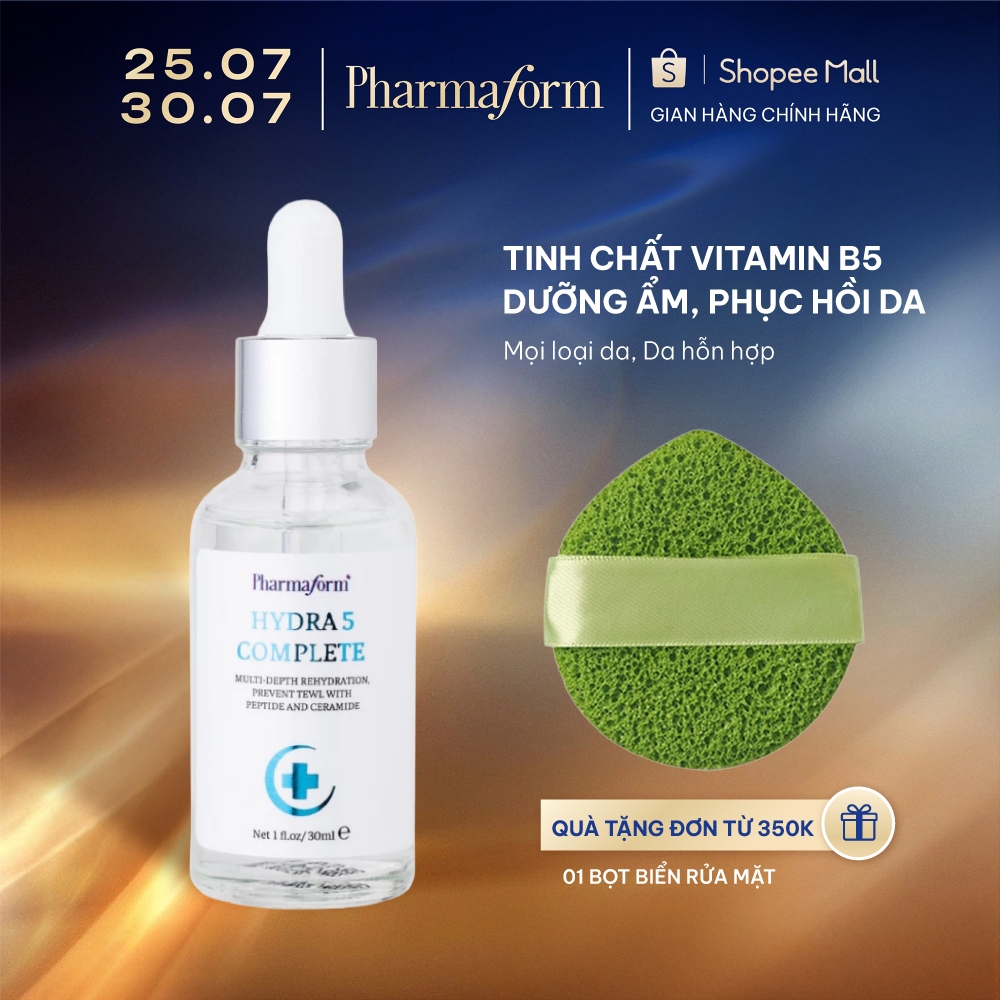 Serum cấp ẩm và phục hồi da Pharmaform Hydra 5 Complete Serum