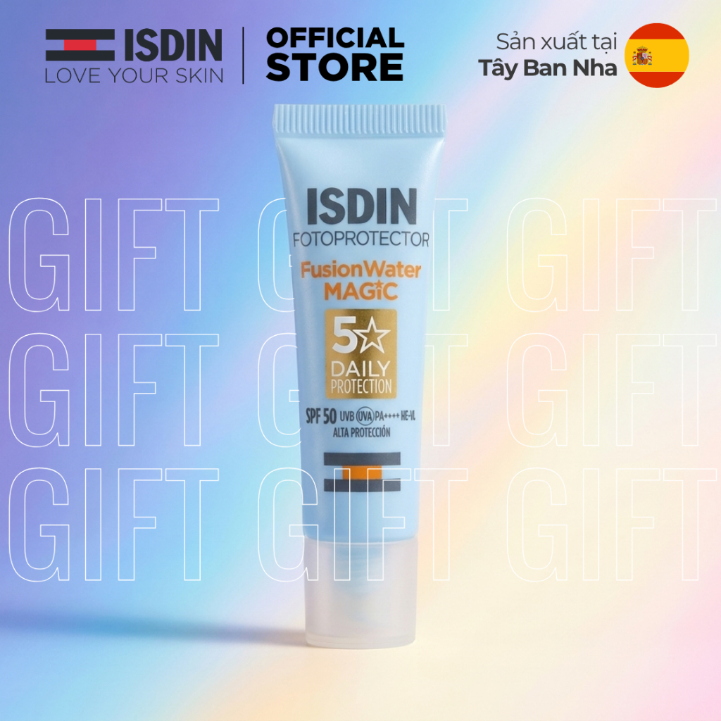 [GIFT] Kem chống nắng hằng ngày dưỡng ẩm không nhờn rít ISDIN Fotoprotector Fusion Water Magic SPF50