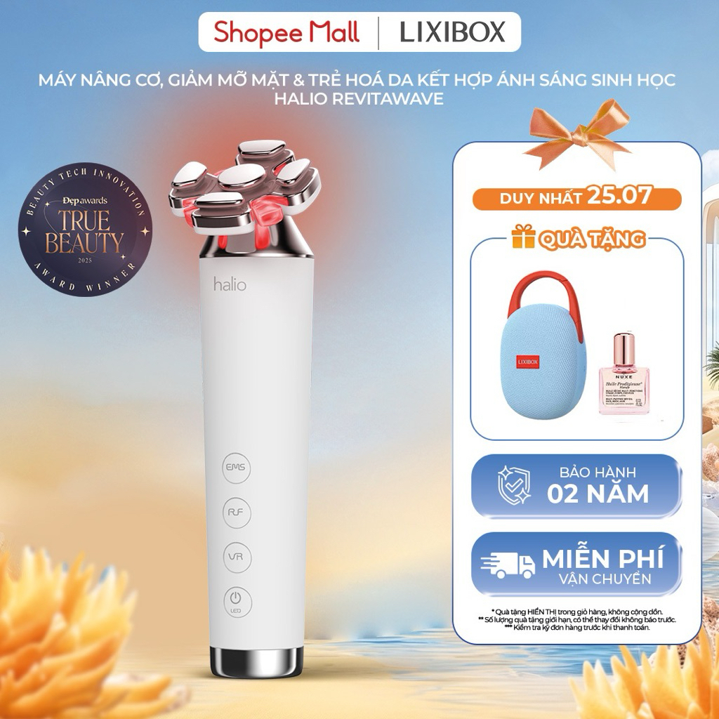 [SPLIVE] Máy Nâng Cơ, Giảm Mỡ Mặt & Trẻ Hoá Da Kết Hợp Ánh Sáng Sinh Học Halio RevitaWave Skin Rejuvenator | BigBuy360 - bigbuy360.vn