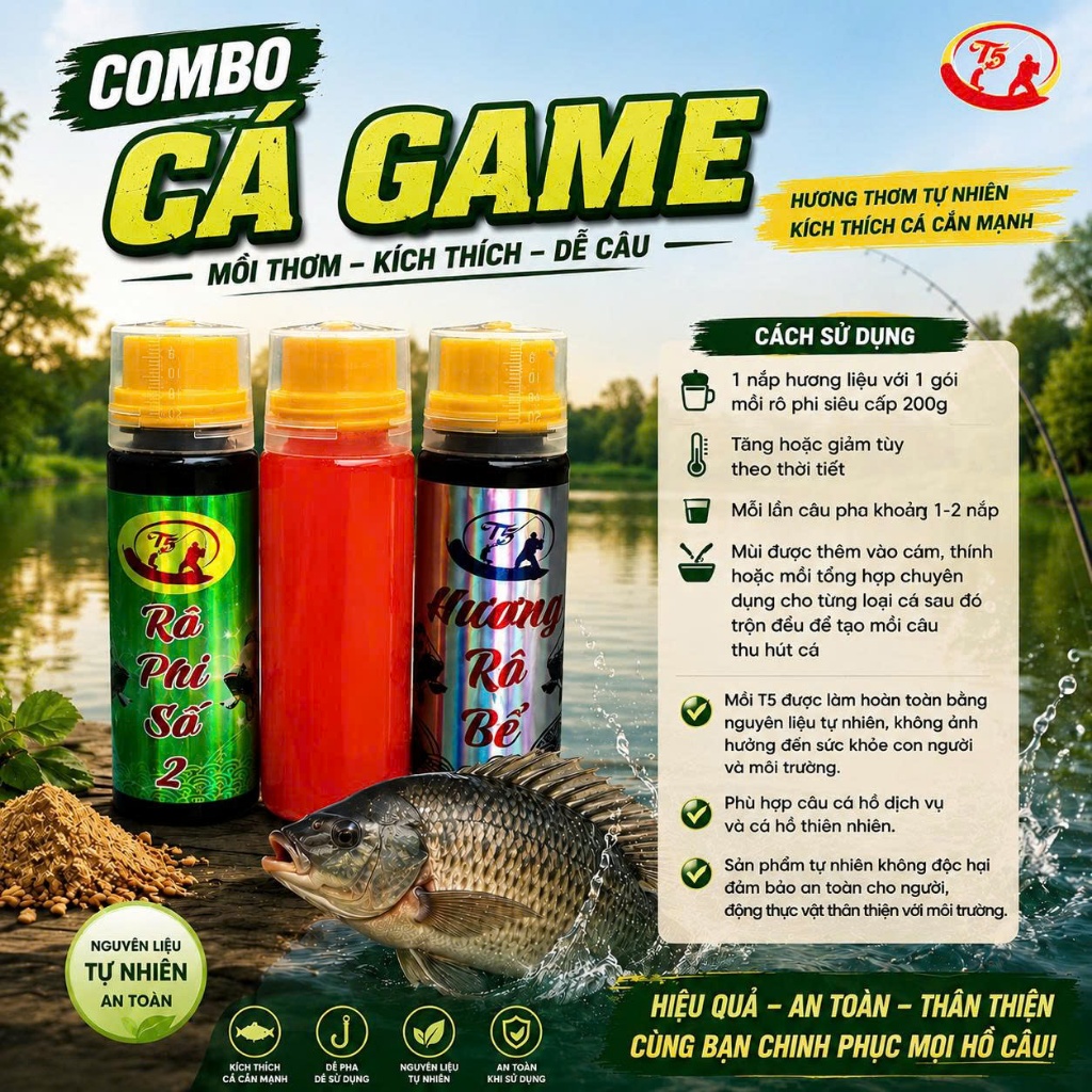 Combo chuyên dành cho cá game, FISHING T5