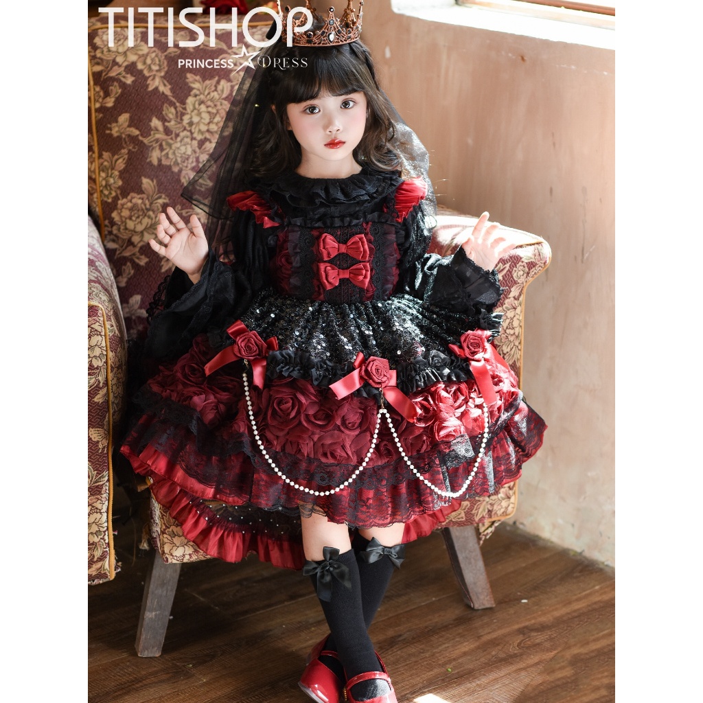 ( Đặt Nhanh ) Đầm Công Chúa LOLITA Cổ Tích , Đầm công chúa trẻ em , Đầm Công chúa bé gái , Đầm tiểu 