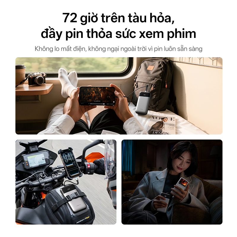 CUKTECH 120W 25000mAh Sạc Nhanh Công Suất Cao Pin Dự Phòng – Hỗ Trợ Xiaomi 120W Laptop 100W Samsung 45W iP16/15/14 | BigBuy360 - bigbuy360.vn