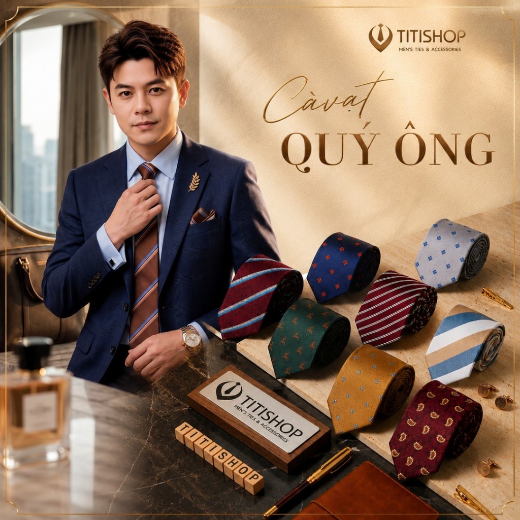 ( Hỏa Tốc ) Sét Bộ 2 Món Caravat & Khăn Cài Túi Quý Ông 8CM ,Càvat Quý ông , Pocket Square,Caravat H